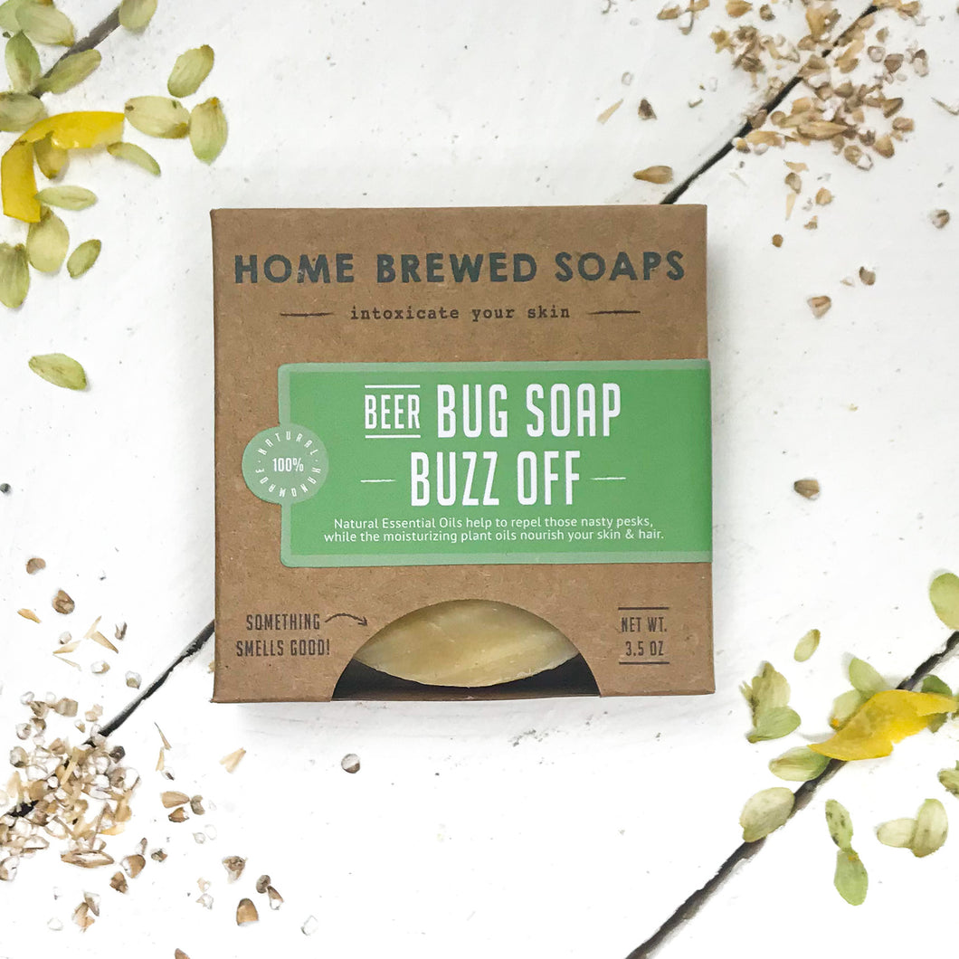 Beer Soap - Bug Repellent Soap - Camping Soap - Buzz Off - Home Brewed Soaps 