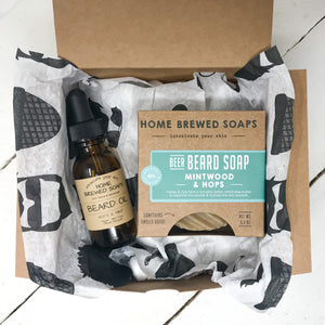 Beard Gift Set - Beard Shampoo - Beard Oil - Mintwood & Hops