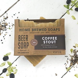 Beer Soap - Coffee Stout - Coffee Soap - Unscented - Home Brewed Soaps 