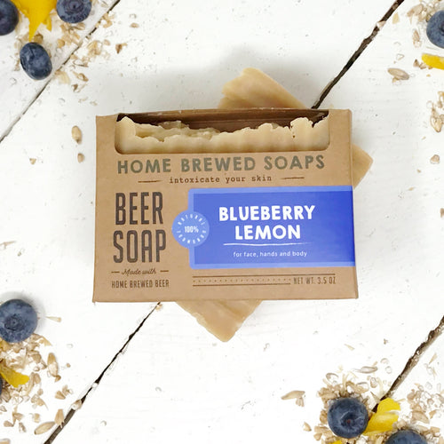 Blueberry Lemon Beer Soap