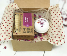 Rose - Valentines Day Gift for Her - Bath Bomb Set with Soap