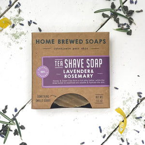 Zero Waste Shaving Soap for Women - Green Tea Soap - Home Brewed Soaps 