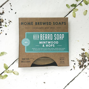 Beard Shampoo - Beard Soap - Mintwood & Hops - Beer Gift - Home Brewed Soaps 