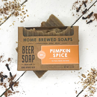 Beer Soap - Pumpkin Spice - Natural Soap for Beer Lovers - Home Brewed Soaps 