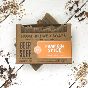 Beer Soap - Pumpkin Spice - Natural Soap for Beer Lovers - Home Brewed Soaps 