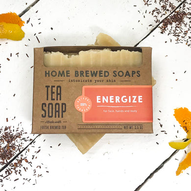 Tea Gift - Tea Soap - Vegan Soap - Energize - Home Brewed Soaps 