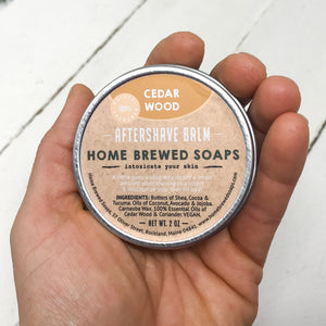 Natural After Shave Balm - Cedarwood - Home Brewed Soaps 