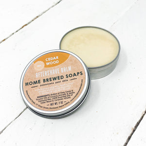 Natural After Shave Balm - Cedarwood - Home Brewed Soaps 