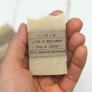 Love is Brewing - Wedding Soap Favors - Home Brewed Soaps 