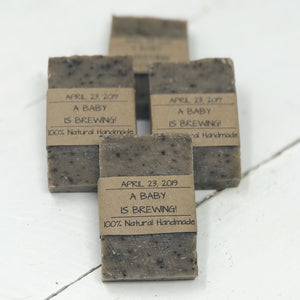 Baby Shower Soap Favors - Coffee Favors - Baby is Brewing - Home Brewed Soaps 